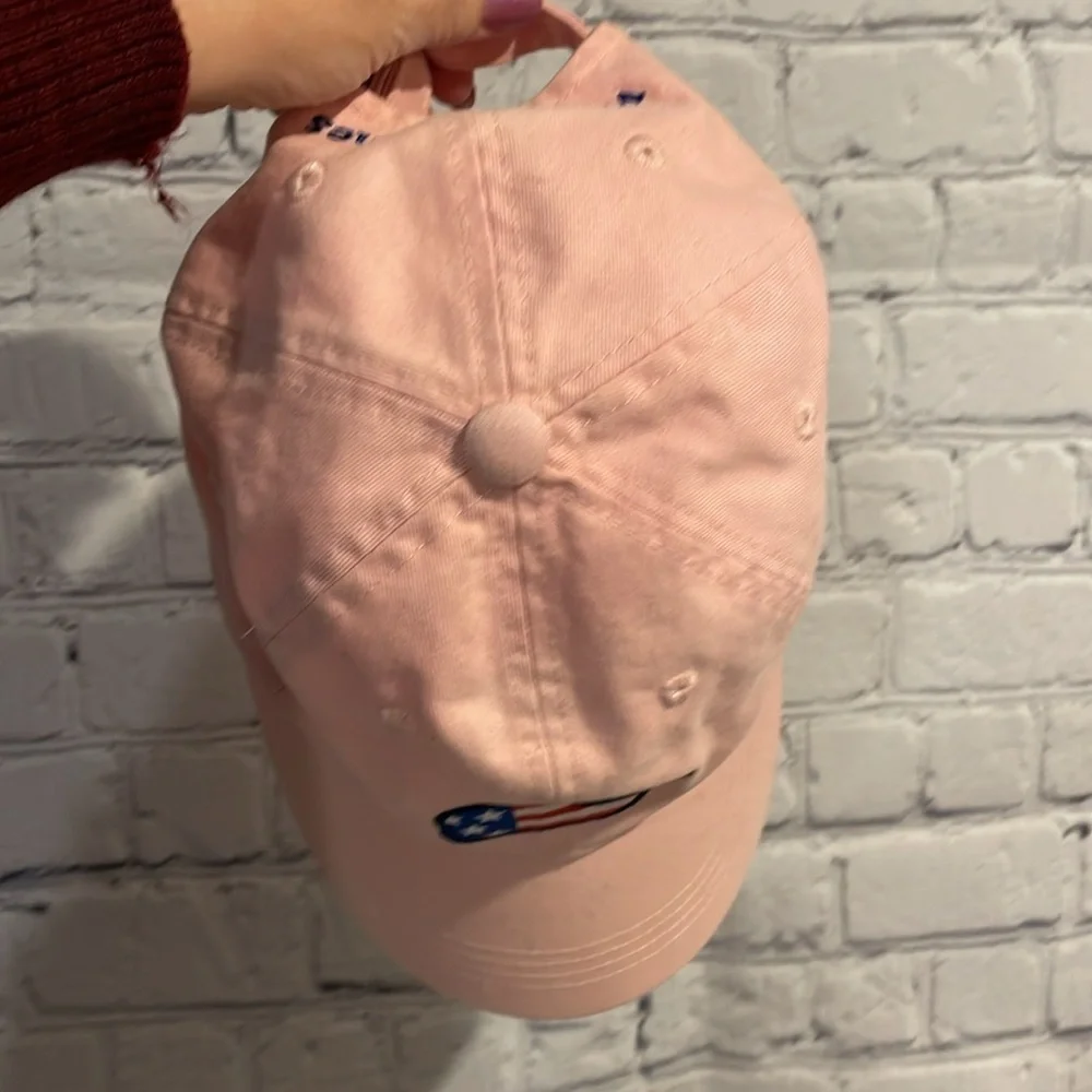 Vineyard Vines | American flag whale baseball hat in Pink